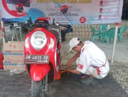 Peduli Konsumen yang Terdampak Banjir, Honda Babel Berikan Layanan Service Gratis di Parit Tiga Jebus