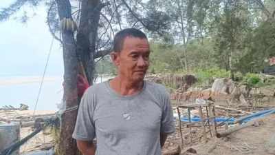 Buaya Kejar Nelayan yang Sedang Cari Ikan di Pantai Kuala Cine, Warga Minta Segera Ditangkap 