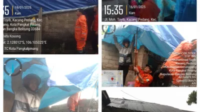 Puting Beliung Kembali Terjang Pangkalpinang, 44 Rumah Warga Terdampak