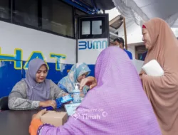 Ratusan Warga Belinyu Manfaatkan Layanan Kesehatan Gratis di Mobil Sehat PT Timah
