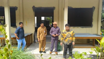 Renovasinya Belum Rampung, Ruang Kelas SMAN 1 Mentok Tanpa Penutup Jendela dan Pintu