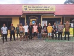 Sedang Minum Arak, Sembilan Pemuda di Mendo Barat Dicokok Polisi