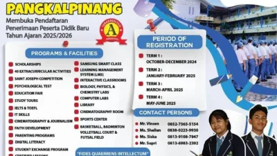 Masuk Gelombang Dua, Pendaftaran Peserta Didik Baru SMA Santo Yosef Sudah Penuhi Kuota 75 Persen