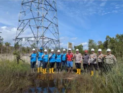 PLN dan Polda Babel Inspeksi Tower SUTT 150 kV, Pastikan Keamanan Infrastruktur Kelistrikan sebagai Objek Vital Nasional