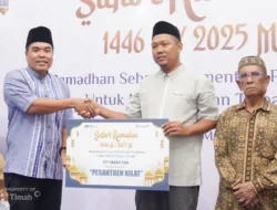 Dukung Pesantren Kilat Ramadan, PT Timah Serahkan Bantuan untuk Taman Bacaan Menara Bestari Beltim