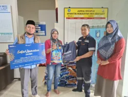 Jelang Idulfitri, PT Timah Bagikan Paket Sembako bagi Masyarakat di Desa Belo Laut