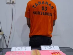 Sedang Duduk di Motor, Pengedar Sabu Diringkus Satresnarkoba Polres Bangka di Desa Pagarawan