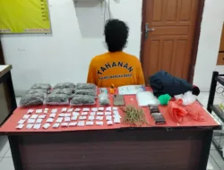 Pengedar Narkoba di Mentok Diringkus Polisi, Ratusan Gram Ganja dan Sabu Diamankan
