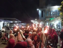 Kumandang Takbir dan Pawai Ratusan Obor Semarakkan Malam Takbiran di Bukit Tani