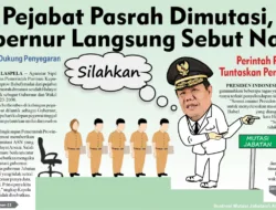Pejabat Pasrah Dimutasi, Gubernur Langsung Sebut Nama