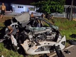 Kecelakaan Maut Sigra Vs Truk Buah Sawit di Keposang Makan Korban Jiwa