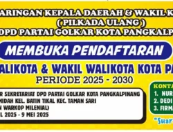 Buka Pendaftaran Bacalon Wali Kota, Partai Golkar Bakal Support Penuh Kandidat yang Punya Kapabilitas