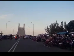 Inilah Suasana Jembatas Emas Senilai Rp 400 M Yang Disetop Operasionalnya Oleh Gubernur Babel