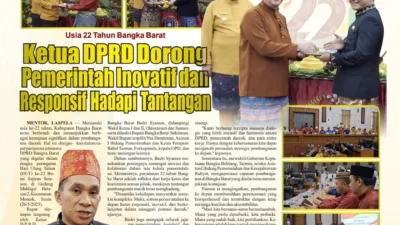 Ketua DPRD Dorong Pemerintah Inovatif dan Responsif Hadapi Tantangan