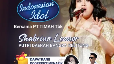 Dukung Shabrina Leanor Juara Indonesia Idol, PT Timah Gelar Nobar Tiga Lokasi di Babel 