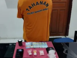 Edar Narkoba, Pemuda Tempilang Ditangkap  Tim Hantu