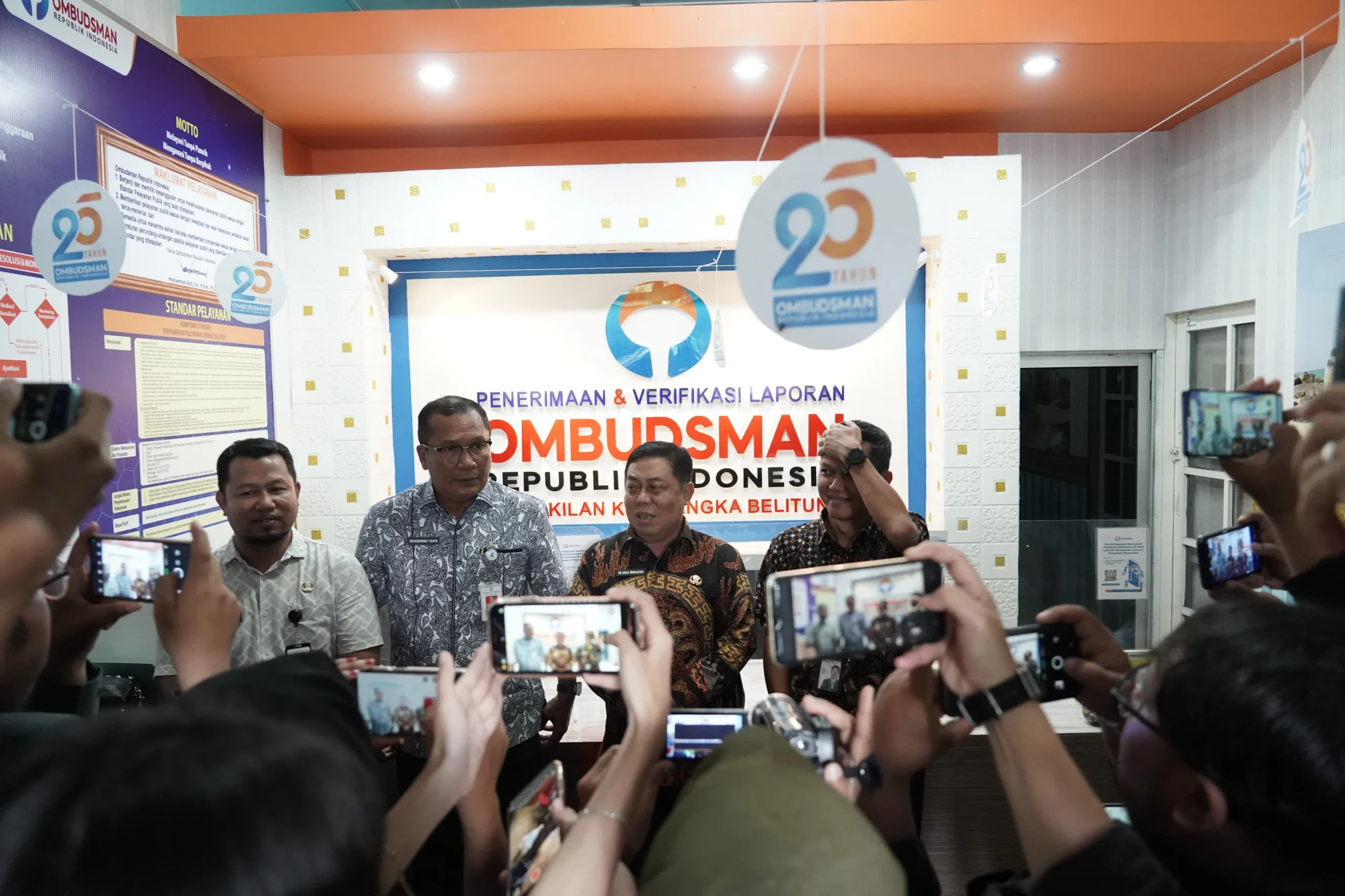 Pj Wali Kota Pangkalpinang, Unu Ibnudin hadiri undangan Ombudsman, Kamis (22/5/2025).