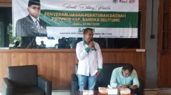 Sadiri menggelar kegiatan penyebarluasan Peraturan Daerah (Perda) tentang Fasilitasi Penyelenggaraan Pesantren pada Sabtu pagi, bertempat di Cafe Z1, Pangkalan Baru, Kabupaten Bangka Tengah, pada Sabtu (24/5/2025).