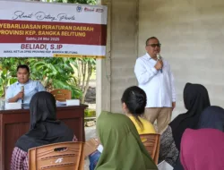Anggota DPRD Babel Sosialisasi Perda, Beliadi Ajak Warga Manfaatkan Fasilitas Layanan Sosial Pemerintah