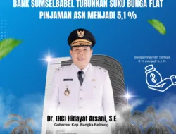 Dorongan Gubernur Babel, Bank Sumsel Babel Turunkan Suku Bunga Pinjaman ASN Jadi 5,1%