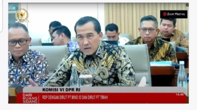 Tangkapan layar tayangan Rapat Dengar Pendapat Komisi VI DPR RI (istimewa)