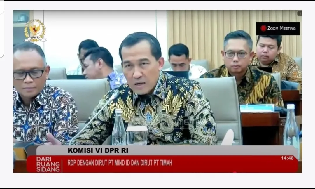 Tangkapan layar tayangan Rapat Dengar Pendapat Komisi VI DPR RI (istimewa)