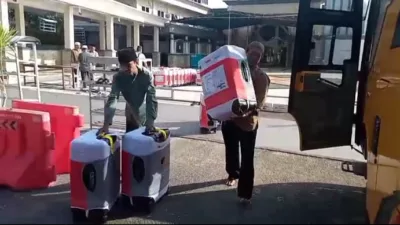 Besok Berangkat ke Asrama Haji, Koper Jamaah Calon Haji Asal Bangka Diberangkatkan Lebih Dulu 