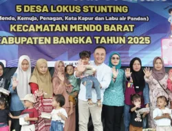 Kampanye Cegah Stunting, Desa Mendo Tertinggi Kasus Stunting di Kabupaten Bangka