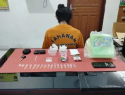 Pria Muda di Mentok Ditangkap saat Tidur, Simpan 18 Paket Sabu di Rumah