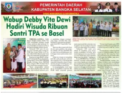 Wabup Debby Vita Dewi Hadiri Wisuda Ribuan Santri TPA se Basel