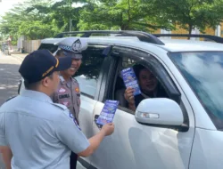 Jasa Raharja Bersama Satlantas Polres Bangka Tengah Gelar Razia Gabungan, Ajak Masyarakat Tertib Administrasi Kendaraan dan Manfaatkan Program Pemutihan