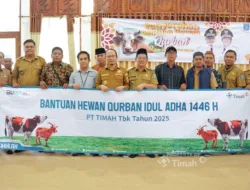 Konsisten Berbagi Hewan Kurban untuk Masyarakat, Bupati Bangka Tengah Apresiasi PT Timah