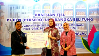 GM PLN Babel dan Ketua Dekranasda Babel Buka BIMTEK Sertifikasi Halal MUI, Bantuan TJSL PLN Bagi Pelaku UMKM Jelang Idul Adha