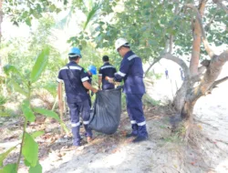Peringati Hari Lingkungan Hidup, PT Timah Bersihkan Pantai dan Tanam Pohon di Kundur