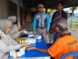 Pecahkan Rekor Muri, Polres Basel Cek Kesehatan Gratis kepada 25 Ojek Pangkalan di Toboali