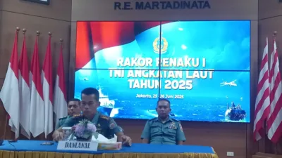 Lanal Babel Ikuti Rakor Renaku I TNI AL 2025, Bahas Penguatan Sistem dan Efisiensi Anggaran Pertahanan