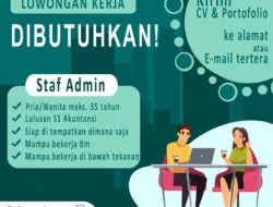 PT Bangka Cakra Karya Buka Lowongan Staf Admin