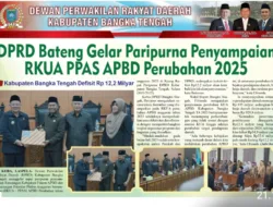 DPRD Bateng Gelar Paripurna Penyampaian RKUA PPAS APBD Perubahan 2025