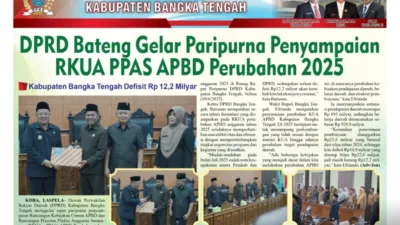 DPRD Bateng Gelar Paripurna Penyampaian RKUA PPAS APBD Perubahan 2025