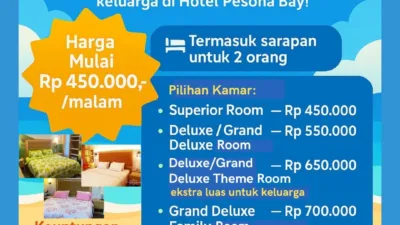 Nikmati Promo Happy Holiday di Hotel Pesona Bay, Harga Mulai Rp 450.000 per Malam