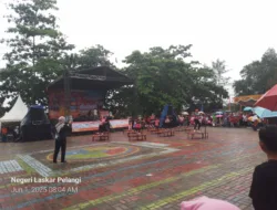 Festival Pasir Padi 6 Hari Kedua, Jalan Santai, Senam Trampolin dan Senam Aerobic Berlangsung Hujan-hujanan
