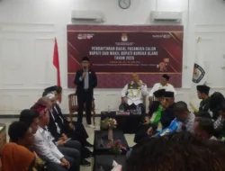 Terima Berkas Pendaftaran Andi Kusuma-Budiyono, KPU Bangka Siap Lakukan Verifikasi