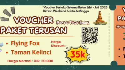 Pantai Tikus Emas Siapkan Paket Voucher Diskon di Hari Libur Sekolah