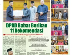 DPRD Babar Berikan 11 Rekomendasi