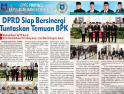 DPRD Siap Bersinergi  Tuntaskan Temuan BPK