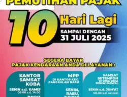 Sisa 10 Hari Lagi Pemutihan Pajak, Sampai 31 Juli, Ayo Segera Bayar Pajak Kendaraan
