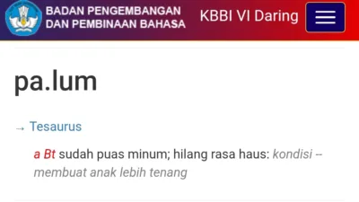 Berasal dari Bahasa Batak, Kata ‘Palum’ Kini Resmi Jadi Lawan Kata ‘Haus’  di KBBI