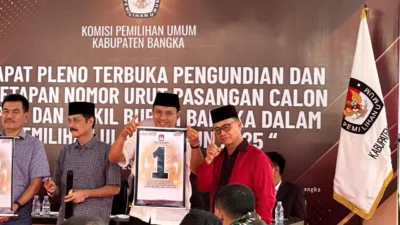 Pasangan Fery-Syahbudin Dapat Nomor Urut 1, Feri Sebut Sesuai Doa
