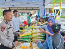 Gerakan Pangan Murah Polres Basel di Toboali, Kapolres: Bentuk Nyata Polri Hadir di Tengah Masyarakat