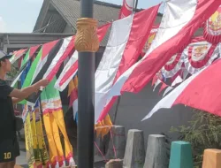 Jelang HUT RI, Penjual Atribut Merah Putih Mulai Menjamur di Toboali